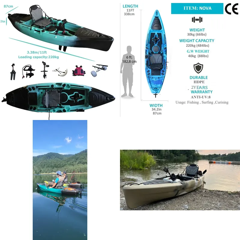 Fishing Kayak Sit In - Kayak à pédales Flap Drive 11