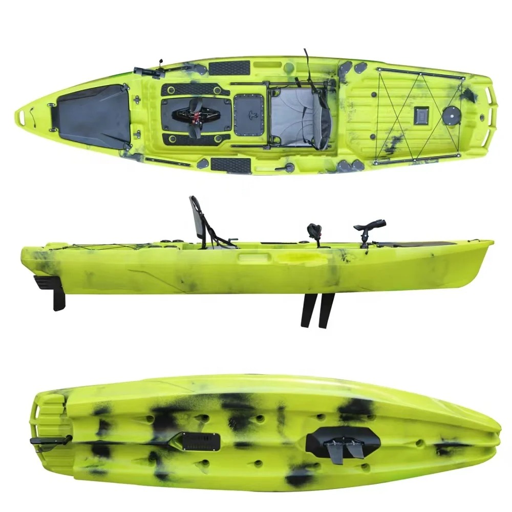 Kayak à pédales de 13 pieds av - Fishing Kayak Trolling Motor avis et prix