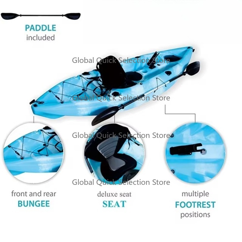 Kayak de pêche en plastique à  - Fishing Kayak Sit In avis et prix