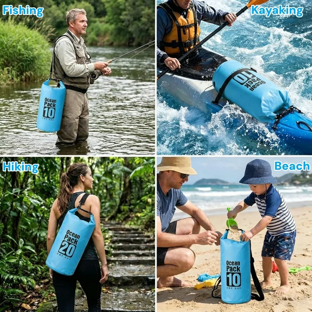 Sac étanche flottant 500D, sac - Fishing Kayak Storage Bag avis et prix